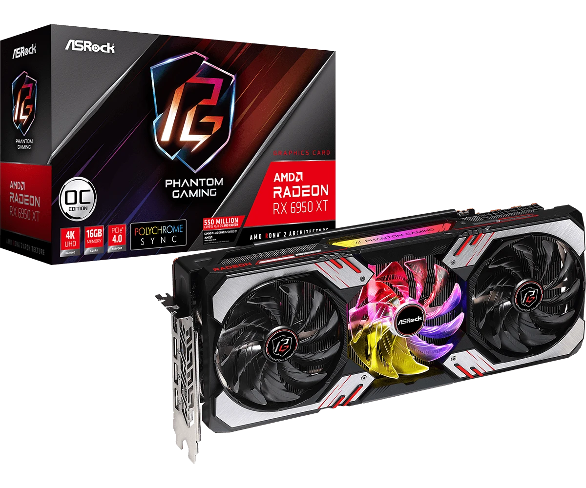 ASRock Radeon RX 6950 XT Phantom Gaming 16GB OC